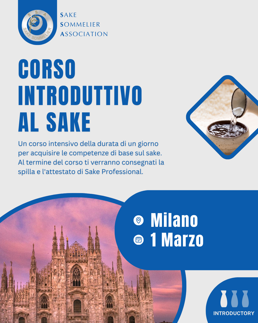 Corso Introduttivo al Sake - Marzo 2027, Milano