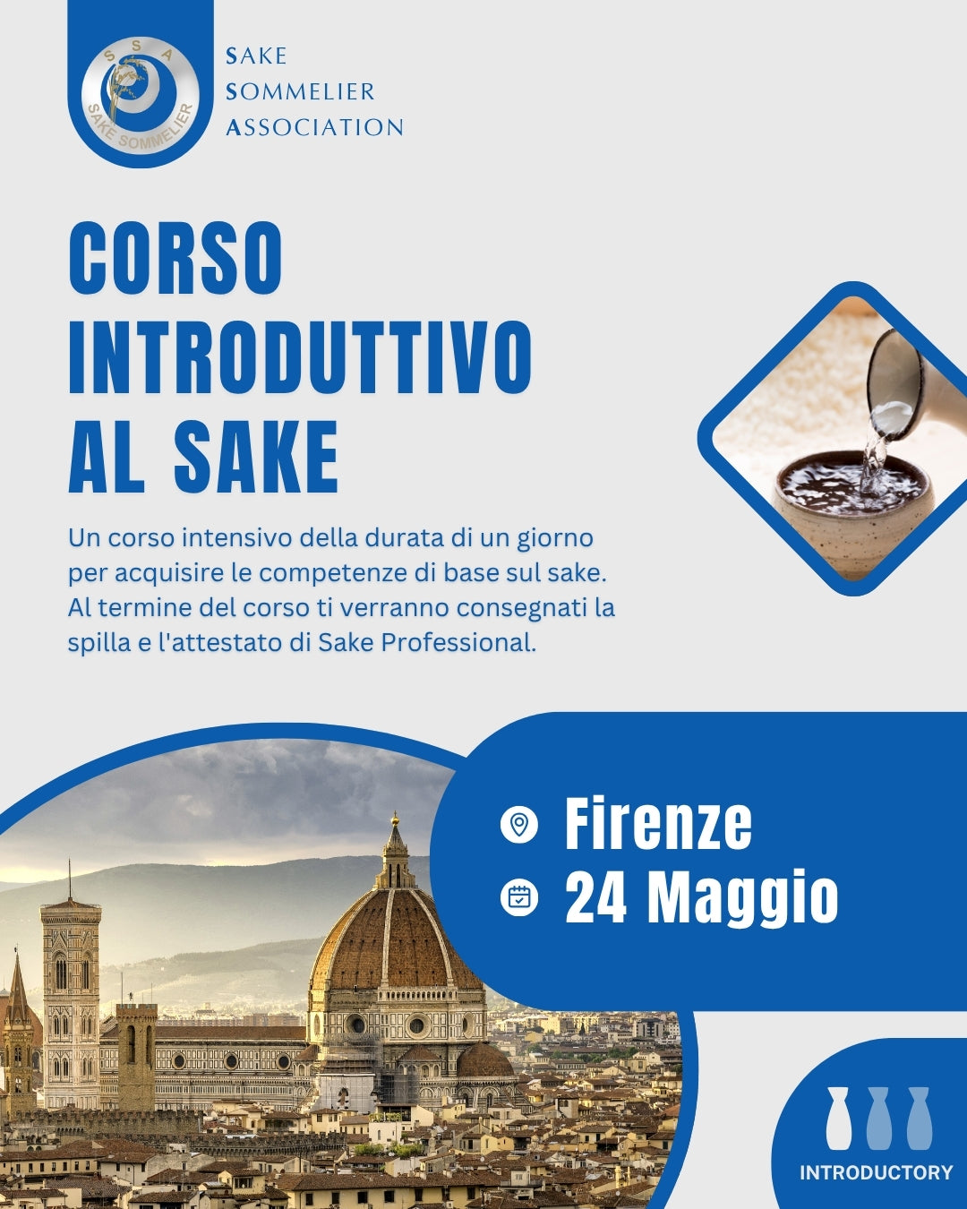 Corso Introduttivo al Sake - Maggio 2026, Firenze