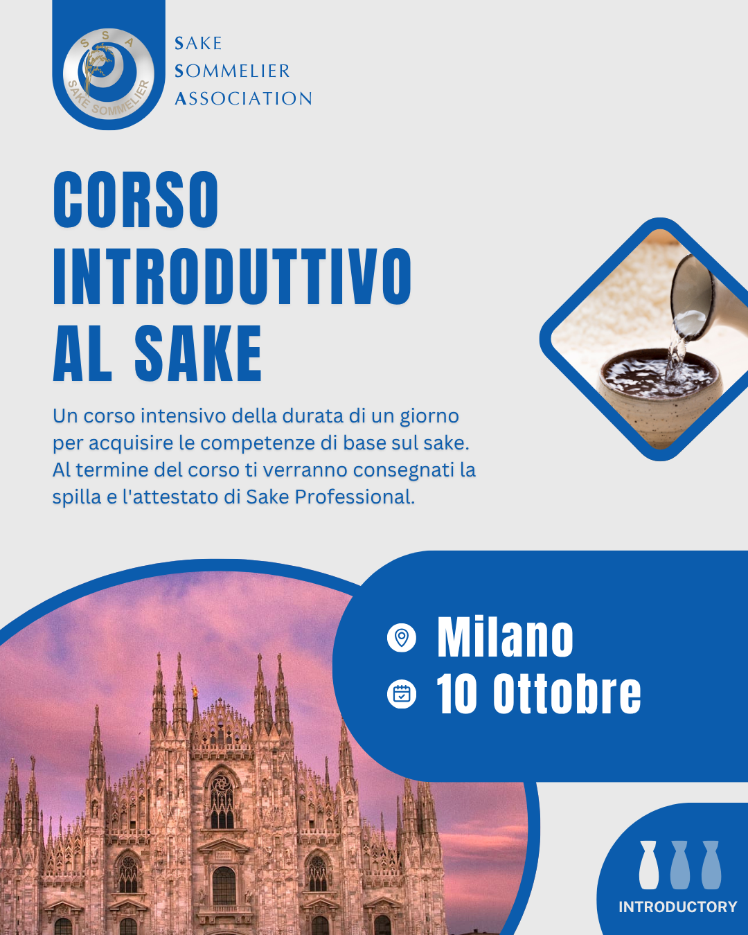 Corso Introduttivo al Sake - Ottobre 2025, Milano