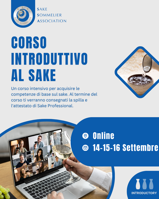 Corso Introduttivo al Sake - Settembre 2026, Online