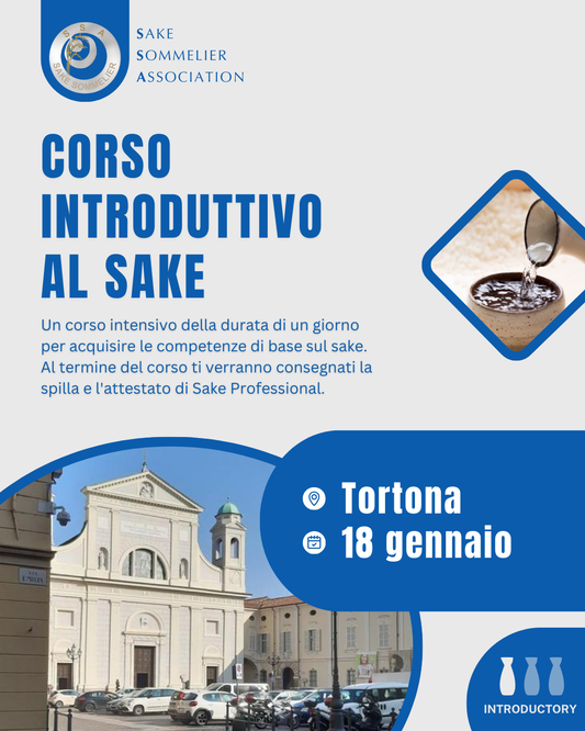 Corso Introduttivo al Sake - Gennaio 2026, Tortona