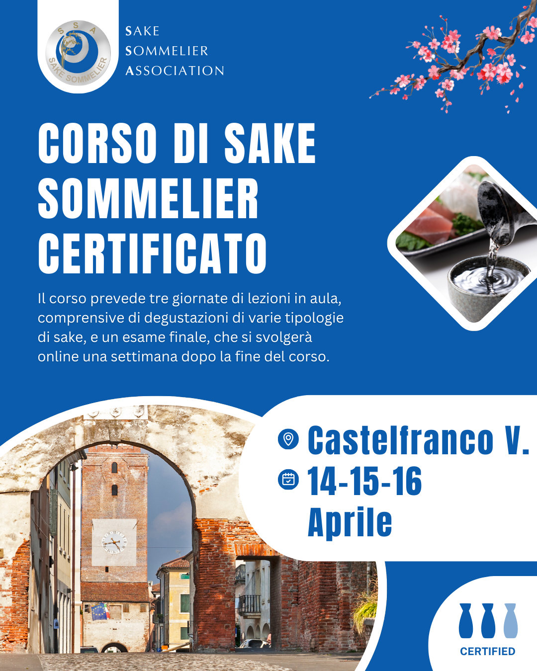 Corso di Sake Sommelier Certificato - Aprile 2025, Castelfranco Veneto