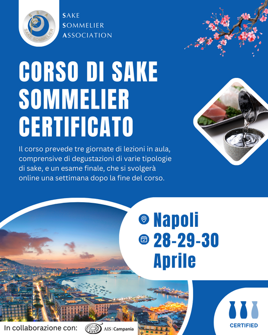 Corso di Sake Sommelier Certificato - Aprile 2025, Napoli
