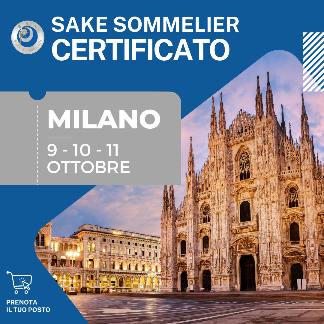 Sake Sommelier Certificato - 9, 10 e 11 Ottobre 2023 - Milano