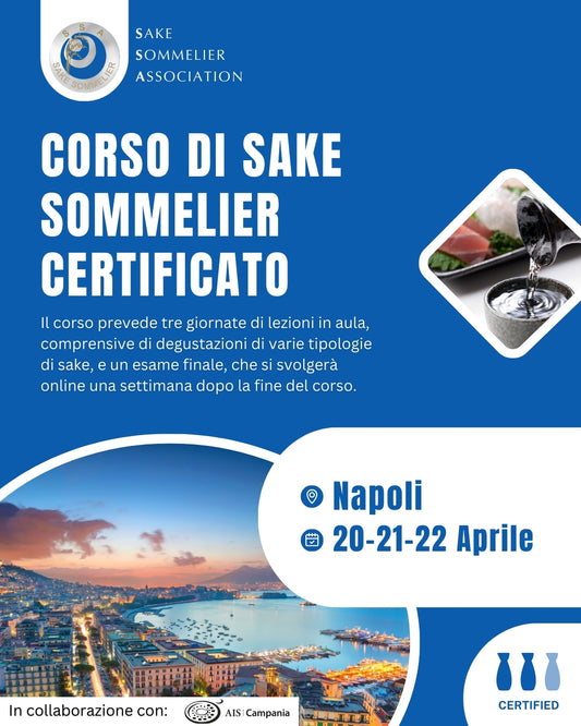 Corso di Sake Sommelier Certificato - Aprile 2026, Napoli