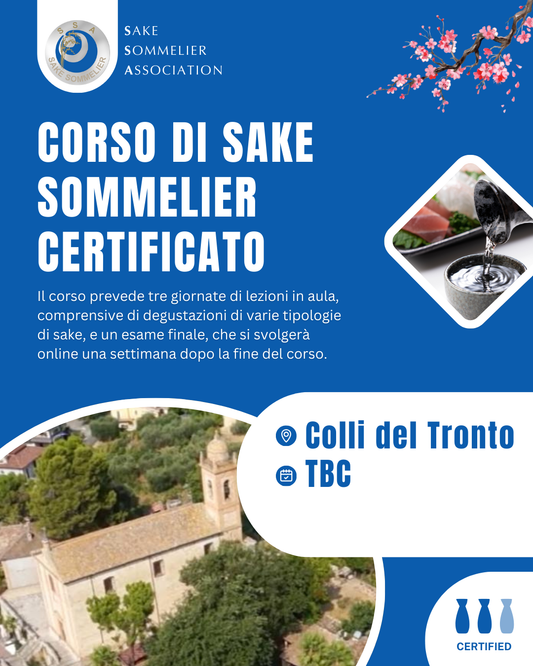 Corso di Sake Sommelier Certificato - 2025, Colli del Tronto