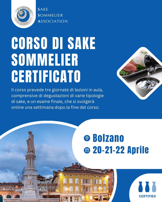 Corso di Sake Sommelier Certificato - Aprile 2026, Bolzano