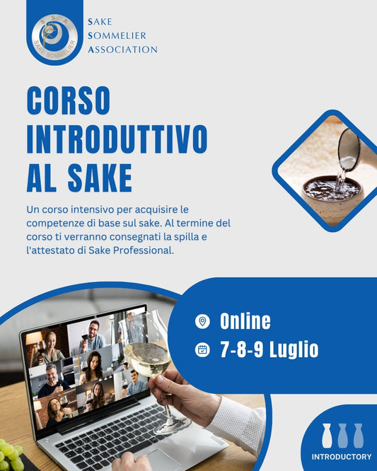 Corso Introduttivo al Sake - Luglio 2026, Online