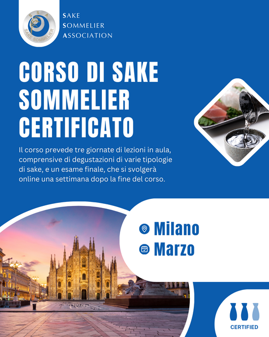 Corso di Sake Sommelier Certificato - Marzo 2026, Milano