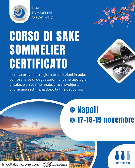 Corso di Sake Sommelier Certificato - Novembre 2025, Napoli