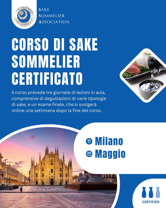 Corso di Sake Sommelier Certificato - Maggio 2026, Milano