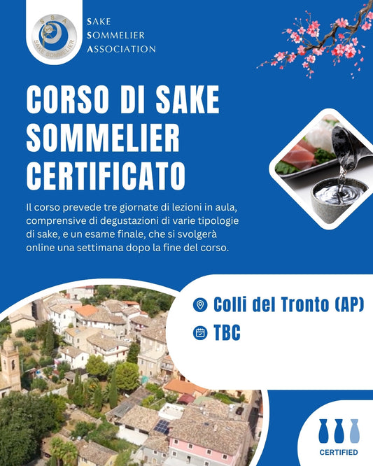 Corso di Sake Sommelier Certificato - 2024, Colli del Tronto