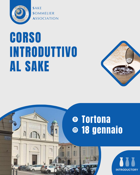 Corso Introduttivo al Sake - Gennaio 2026, Tortona
