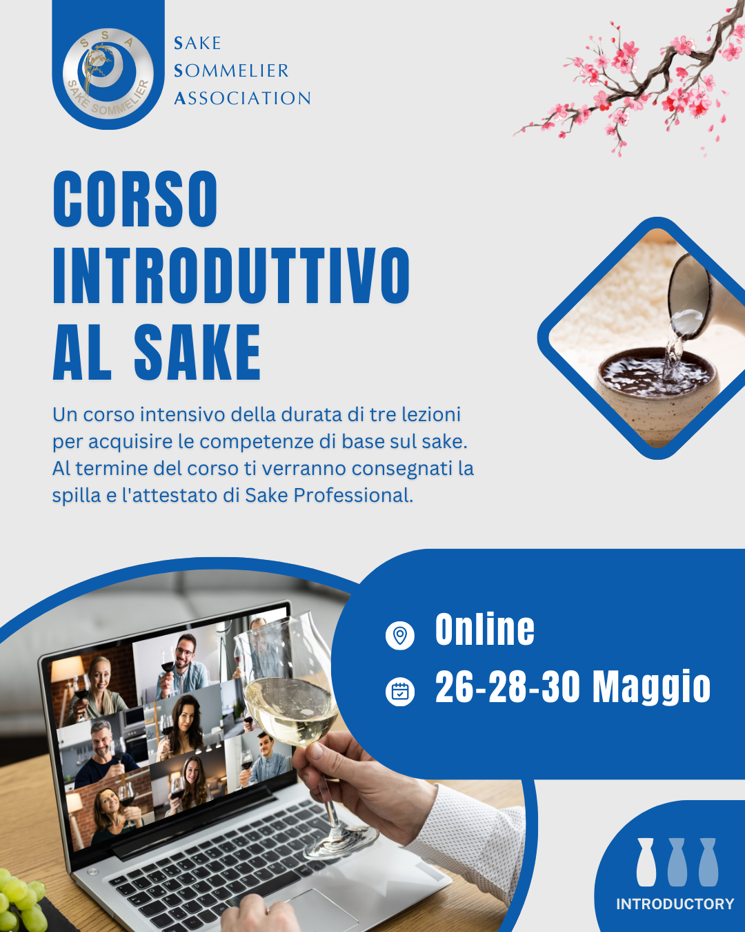 Corso Introduttivo al Sake - Maggio 2025, Online