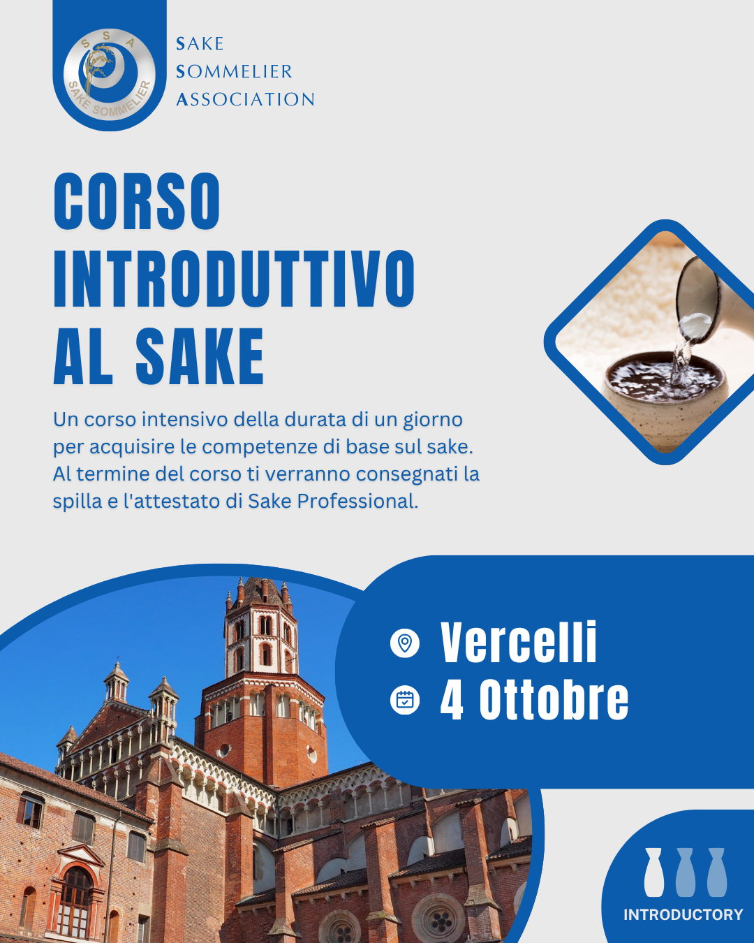 Corso Introduttivo al Sake - Ottobre 2026, Vercelli
