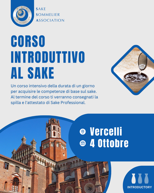 Corso Introduttivo al Sake - Ottobre 2026, Vercelli