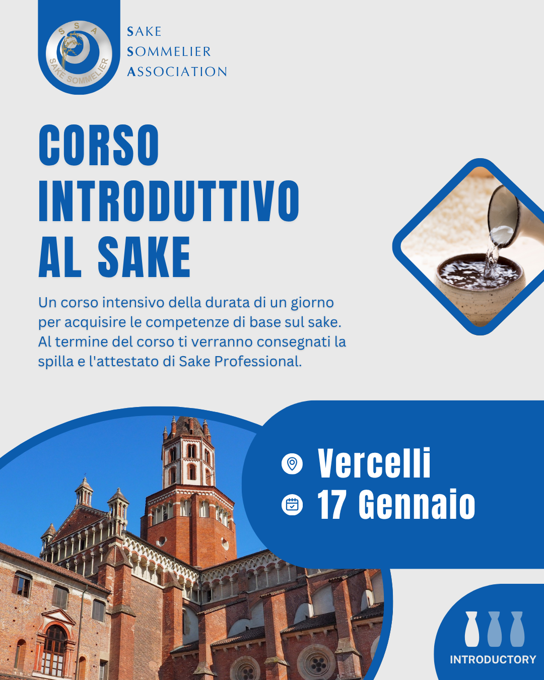 Corso Introduttivo al Sake - Gennaio 2027, Vercelli