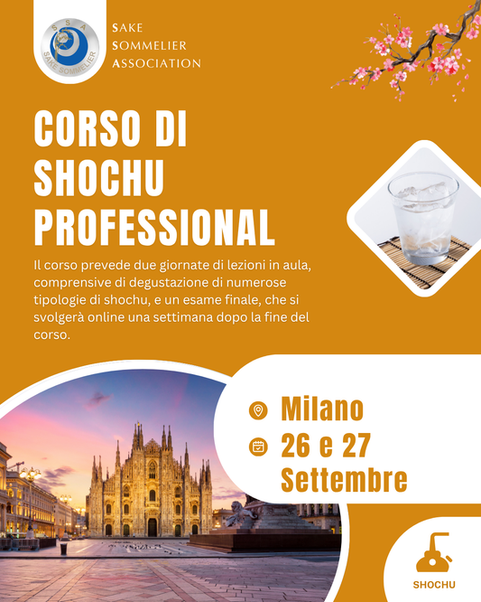 Corso di Shochu Professional - Settembre 2026, Milano